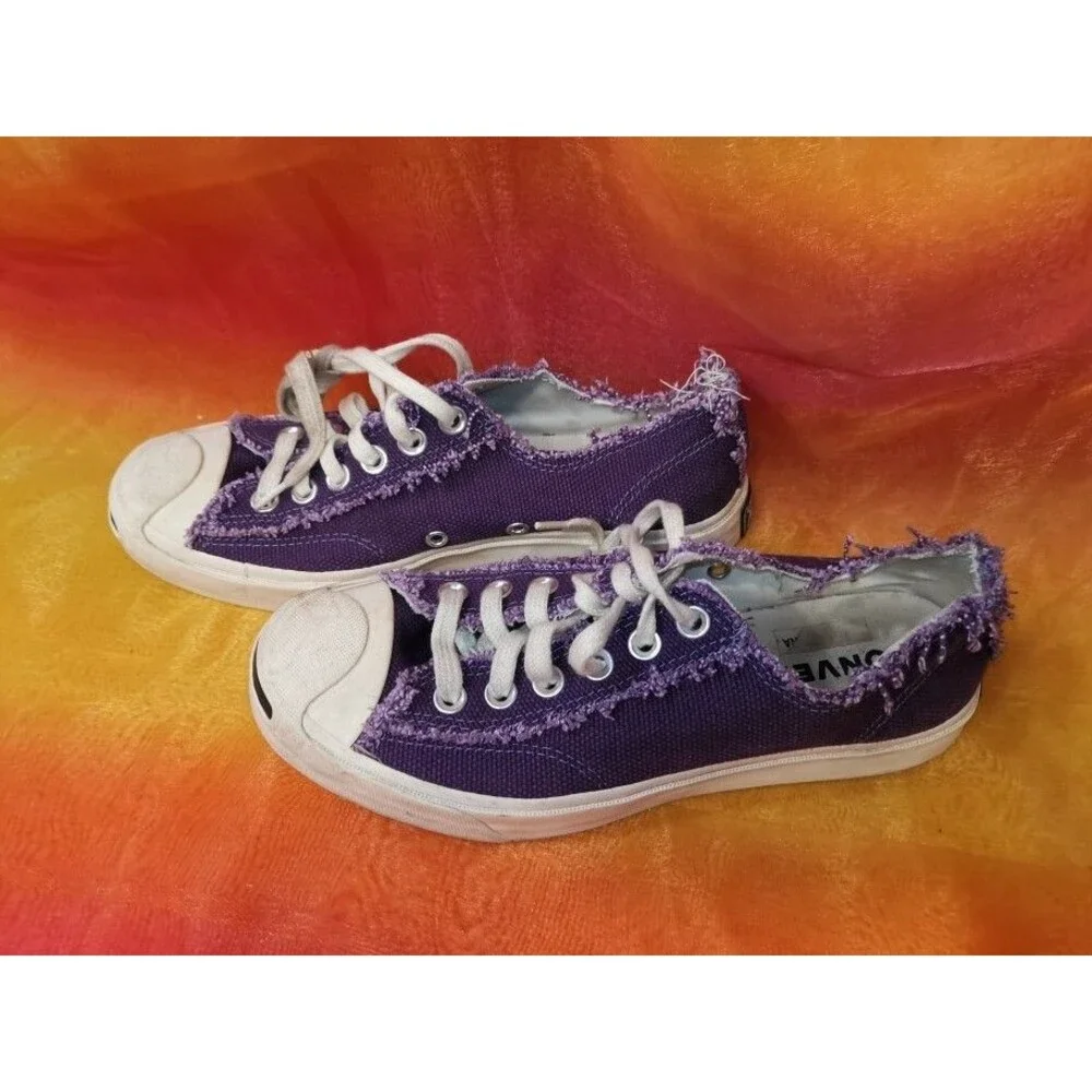 Converse Unisex Jack Purcell Purple Modern Low Sneakers Men Sz 5.5 Women Size 7